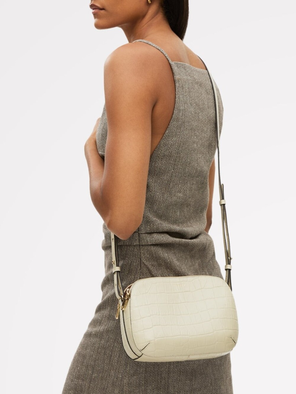 Radley London Dukes Place Medium Ziptop Crossbody Bag Embossed Leather NWT $228
